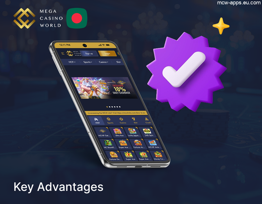 Key MCW App advantages in Bangladesh