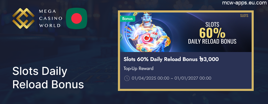 MCW Bonus: 60% Boost for Your Daily Slots Adventure