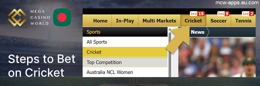 Cricket Betting Guide for Bangladeshi Users at MCW