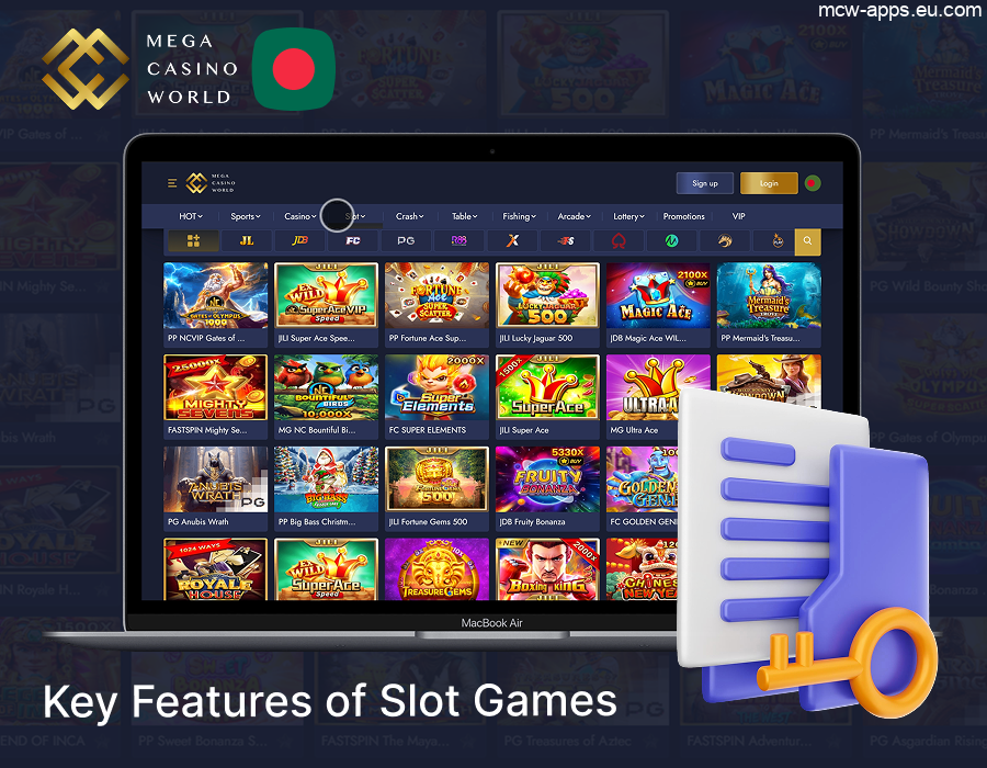 Main MCW slot features for Bengali players