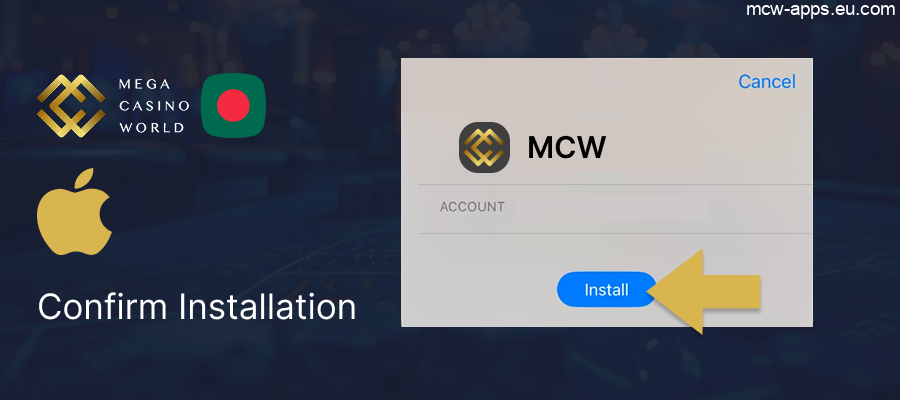 Confirm the MCW installation with Face ID